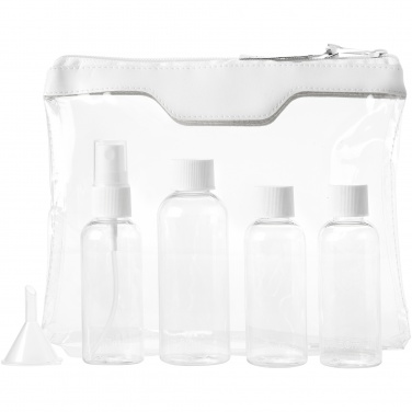Logotrade business gift image of: Munich airline approved travel bottle set, white