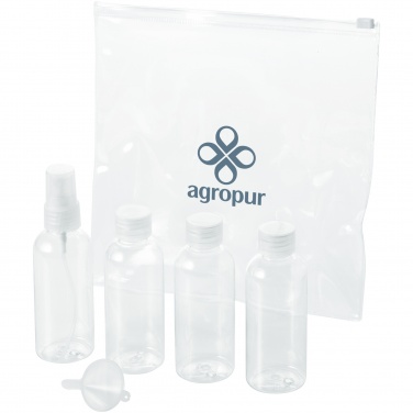Logo trade advertising products picture of: Tokyo airline approved travel bottle set, white