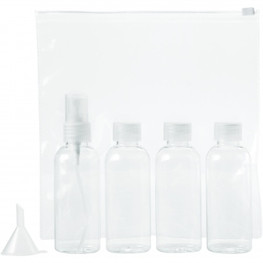 Logo trade advertising product photo of: Tokyo airline approved travel bottle set, white