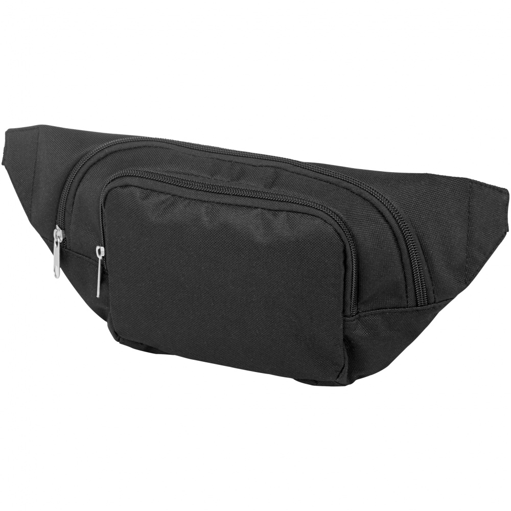 Logo trade promotional giveaways picture of: Santander waist pouch, black