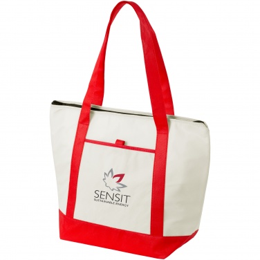 Logo trade promotional giveaways image of: Lighthouse cooler tote, red