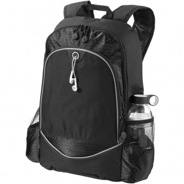 Logo trade promotional giveaway photo of: Benton 15" laptop backpack, black