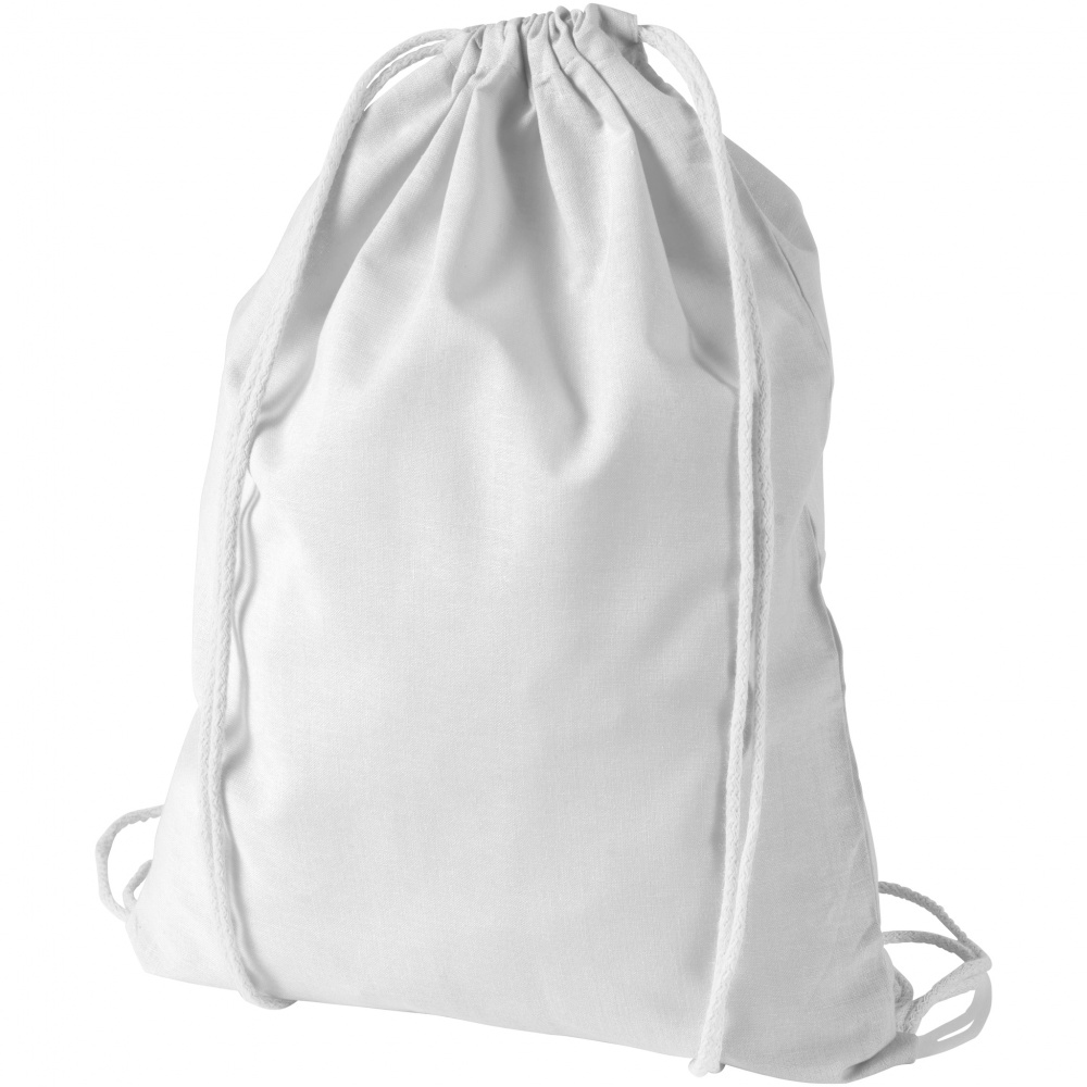 Logotrade promotional giveaways photo of: Oregon cotton premium rucksack, light grey