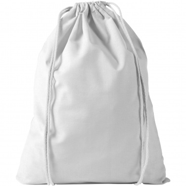 Logotrade business gift image of: Oregon cotton premium rucksack, light grey