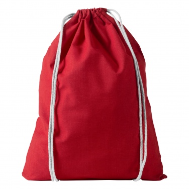 Logotrade corporate gift image of: Oregon cotton premium rucksack, red