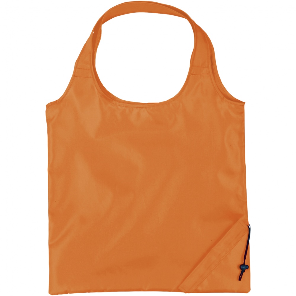 Logo trade promotional giveaway photo of: The Bungalow Foldaway Shopper Tote, orange