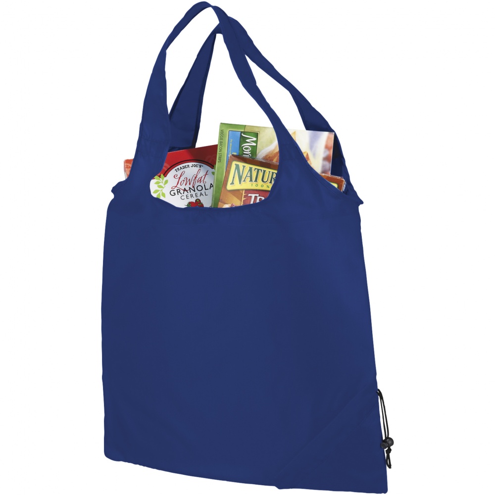 Logo trade advertising product photo of: The Bungalow Foldaway Shopper Tote, royal blue