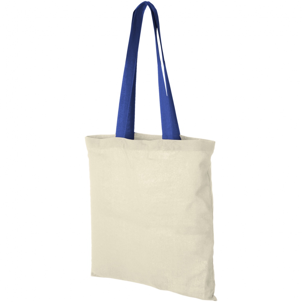 Logo trade promotional items image of: Nevada Cotton Tote, blue