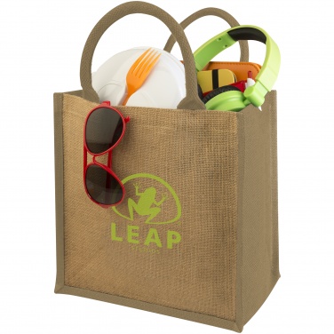Logo trade promotional gifts image of: Chennai jute gift tote, beige