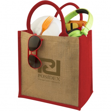 Logotrade corporate gift picture of: Chennai jute gift tote, red