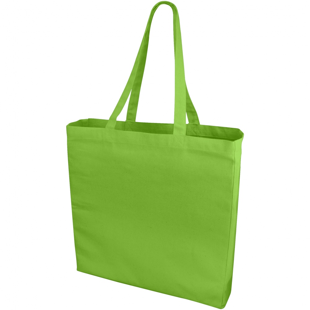 Logo trade promotional giveaways picture of: Odessa cotton tote, light green