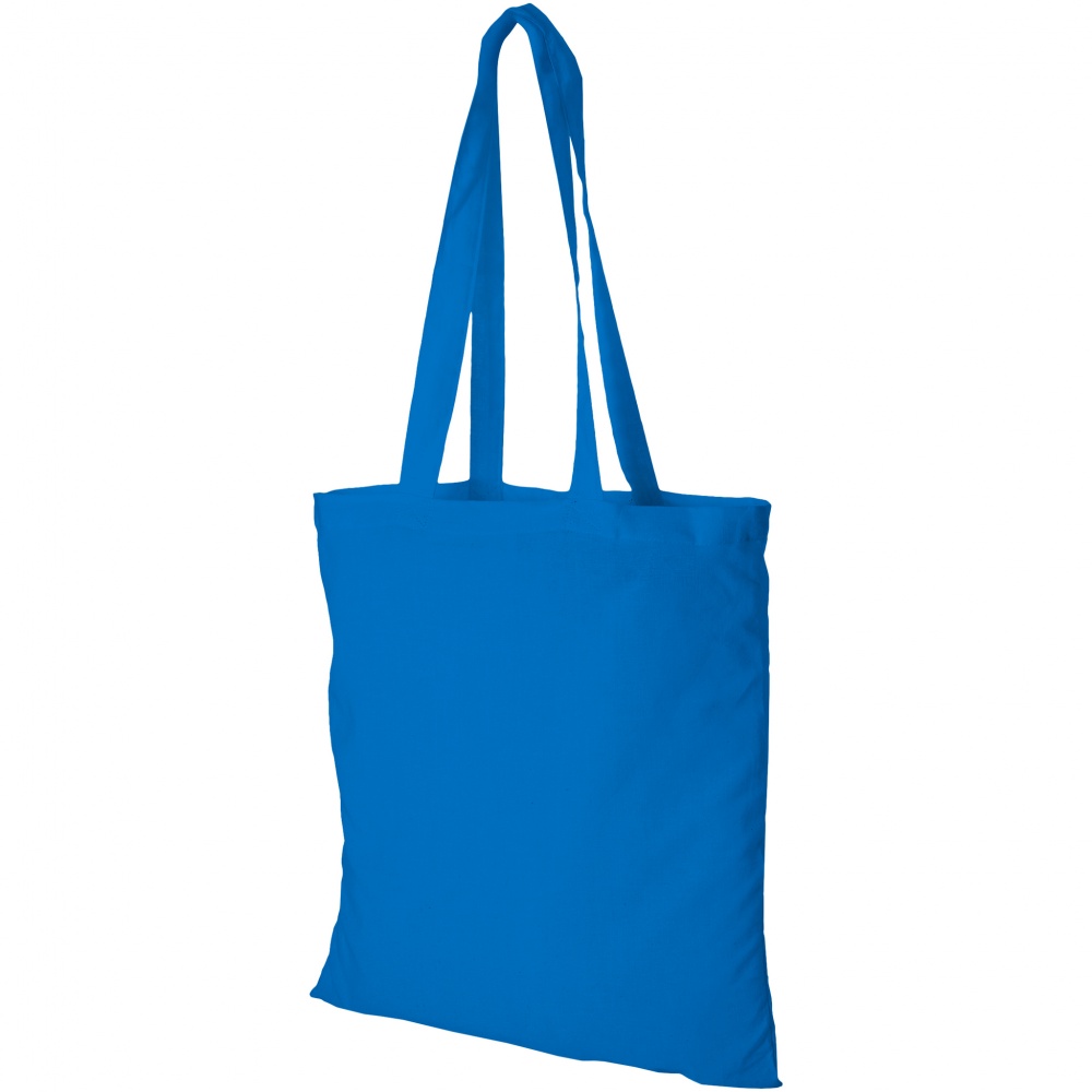 Logotrade advertising product picture of: Madras Cotton Tote, light blue