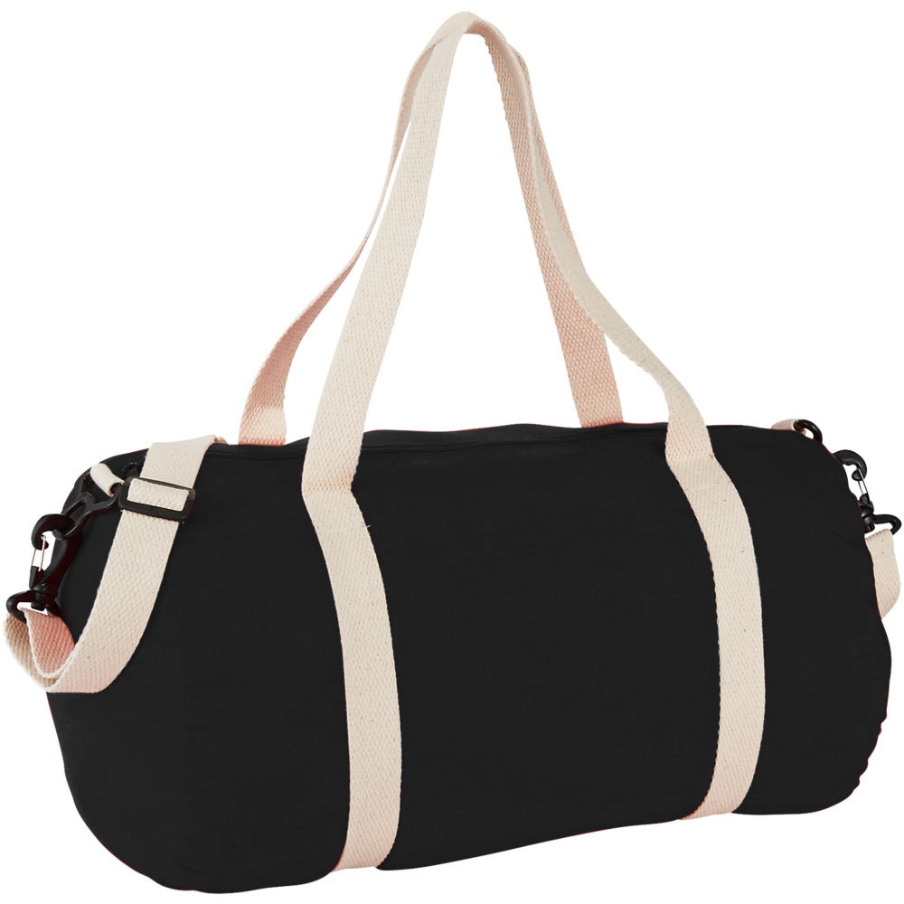 Logotrade promotional gift image of: Cochichuate cotton barrel duffel bag, black