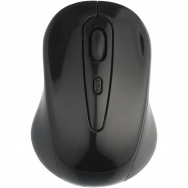 Logo trade promotional items image of: Stanford wireless mouse, black