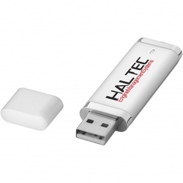 Logo trade advertising products image of: Flat USB 4GB