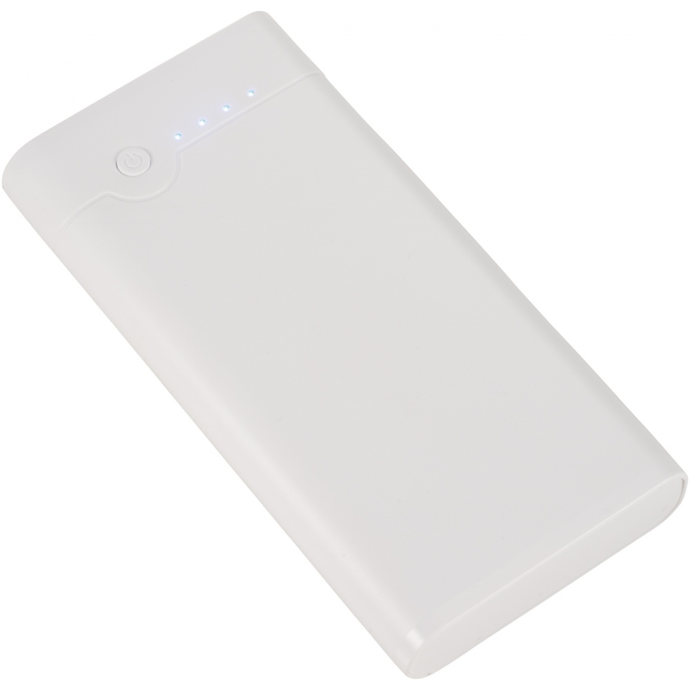 Logo trade corporate gifts image of: Relay 20000 mAh Power Bank, white