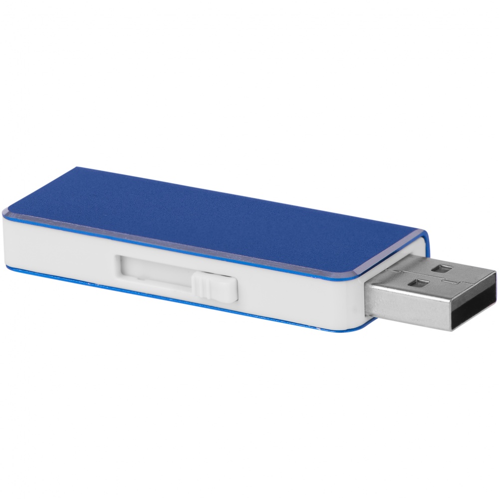 Logo trade promotional merchandise picture of: USB Glide 8GB, blue