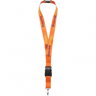 Logotrade promotional merchandise picture of: Yogi lanyard with detachable buckle, orange