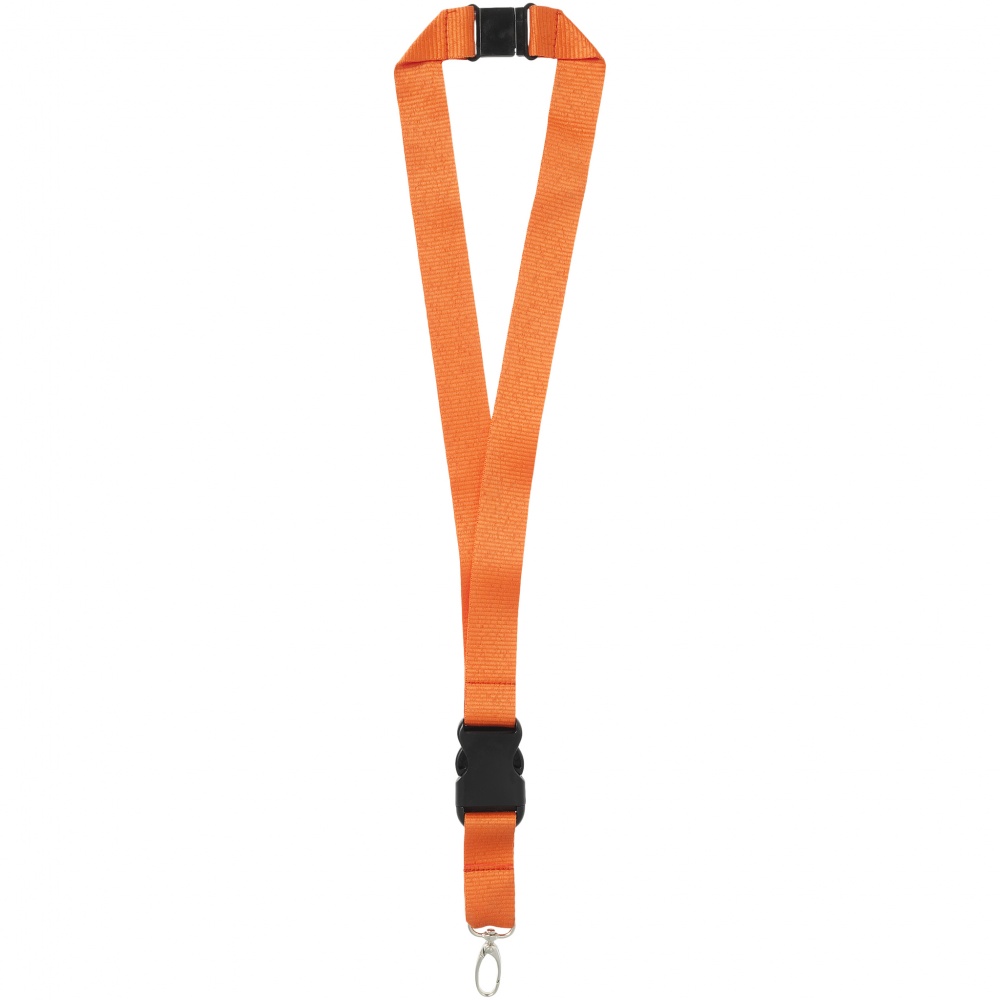 Logotrade promotional giveaway picture of: Yogi lanyard with detachable buckle, orange