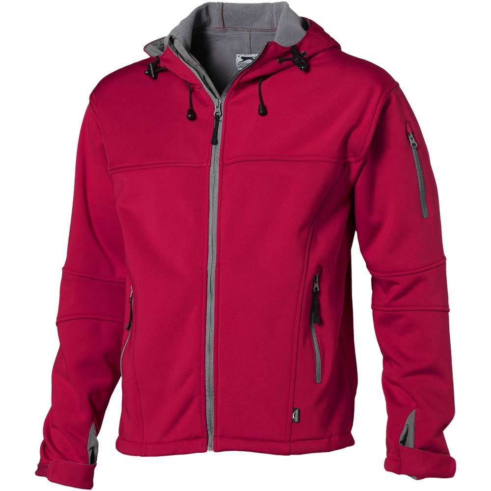 Logo trade advertising products image of: Match softshell jacket, red