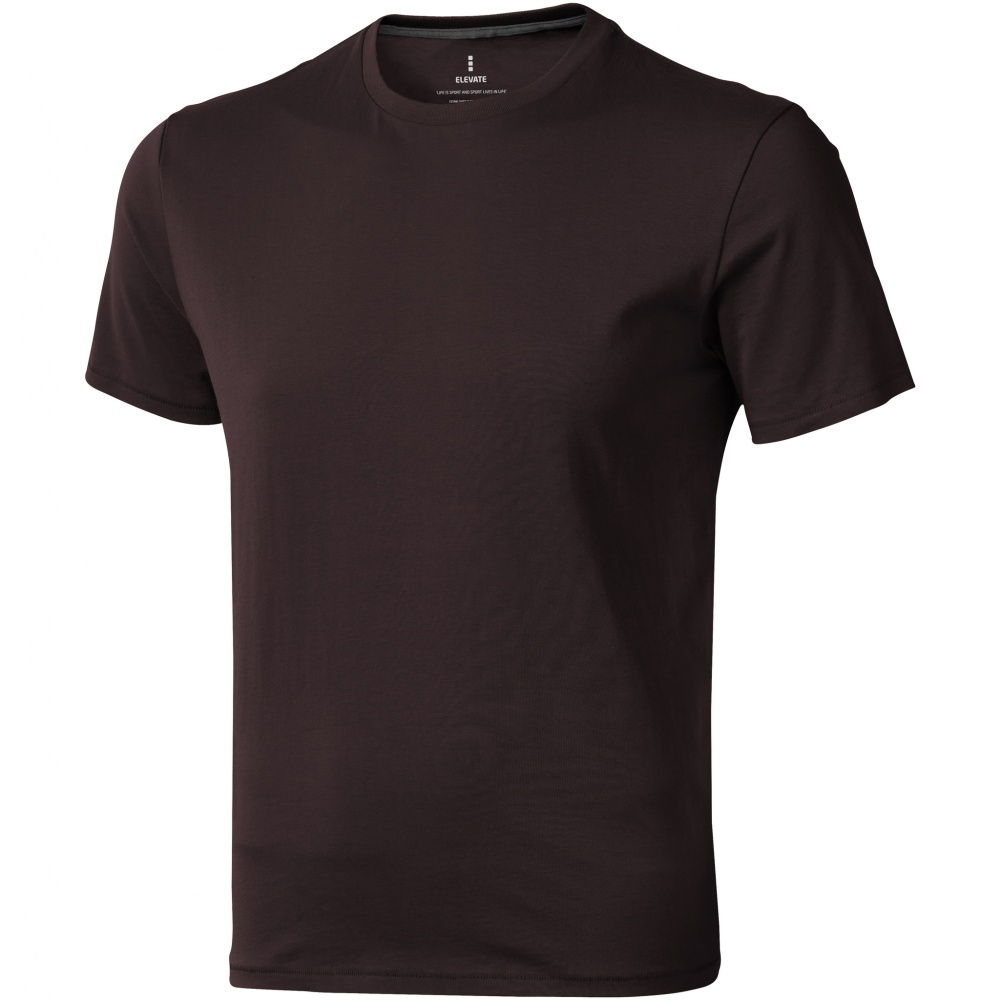 Logotrade business gift image of: Nanaimo short sleeve T-Shirt, dark brown