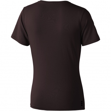Logotrade corporate gift picture of: Nanaimo short sleeve ladies T-shirt, dark brown