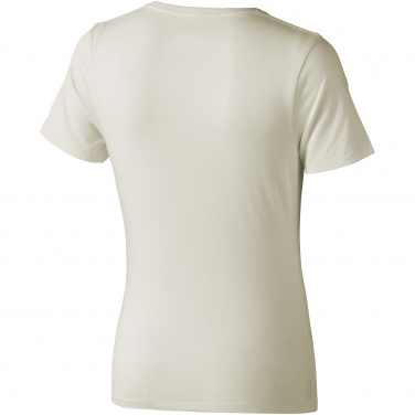 Logotrade promotional merchandise photo of: Nanaimo short sleeve ladies T-shirt, light grey