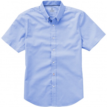 Logo trade corporate gift photo of: Manitoba short sleeve shirt, light blue