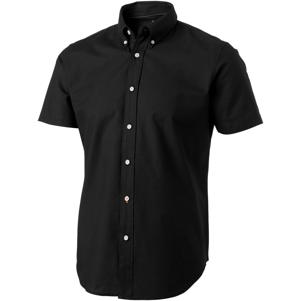 Logotrade promotional merchandise image of: Manitoba short sleeve shirt, black