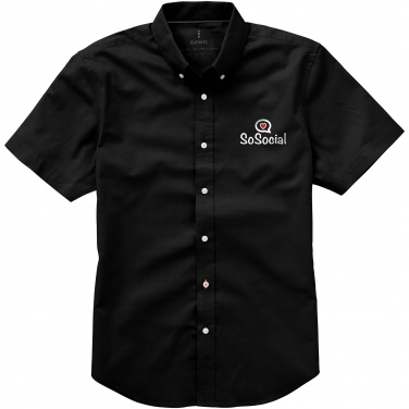 Logotrade corporate gifts photo of: Manitoba short sleeve shirt, black