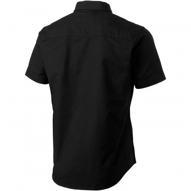 Logo trade corporate gifts image of: Manitoba short sleeve shirt, black