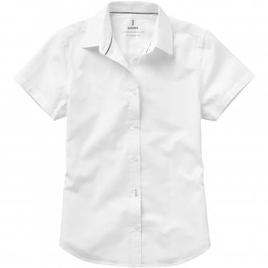 Logo trade promotional gift photo of: Manitoba short sleeve ladies shirt, white