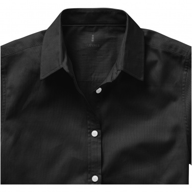 Logo trade promotional item photo of: Manitoba short sleeve ladies shirt, black