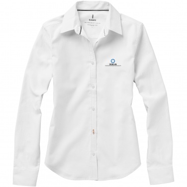 Logo trade business gift photo of: Vaillant long sleeve ladies shirt, white
