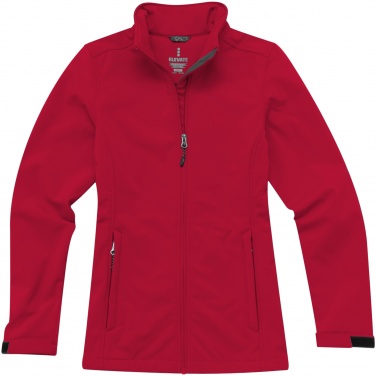 Logo trade promotional merchandise photo of: Maxson softshell ladies jacket, red