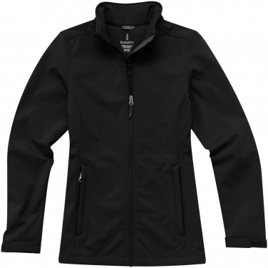 Logo trade promotional gift photo of: Maxson softshell ladies jacket, black