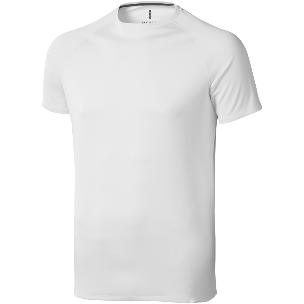 Logo trade promotional gifts image of: Niagara short sleeve T-shirt, white