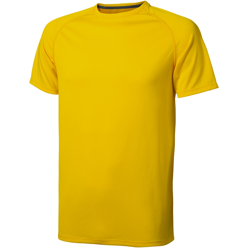 Logotrade promotional gift image of: Niagara short sleeve T-shirt, yellow