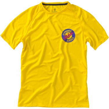 Logo trade promotional gift photo of: Niagara short sleeve T-shirt, yellow