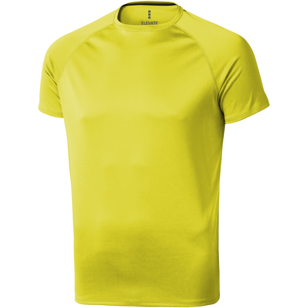 Logo trade corporate gifts picture of: Niagara short sleeve T-shirt, neon yellow