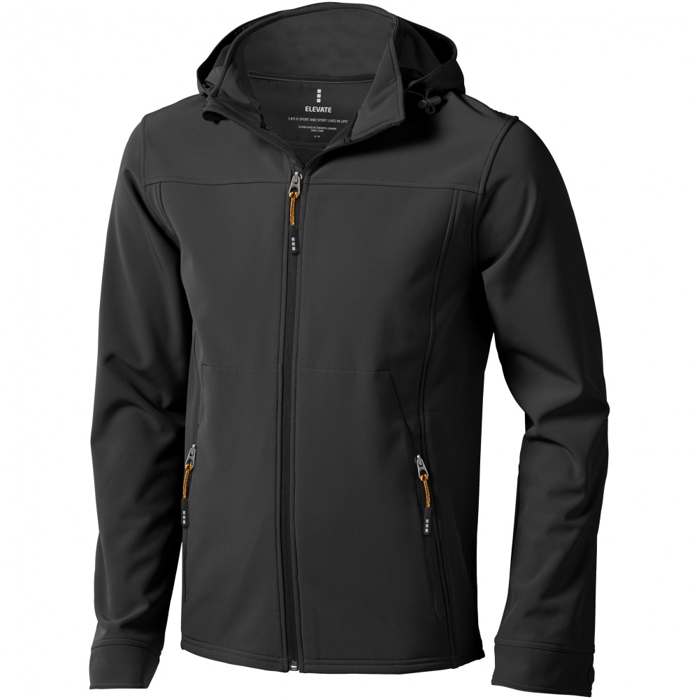 Logotrade promotional merchandise photo of: Langley softshell jacket, dark grey