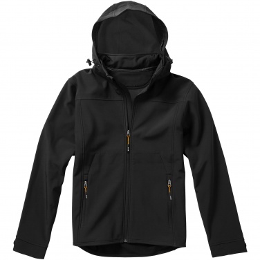 Logo trade promotional gifts picture of: Langley softshell jacket, black