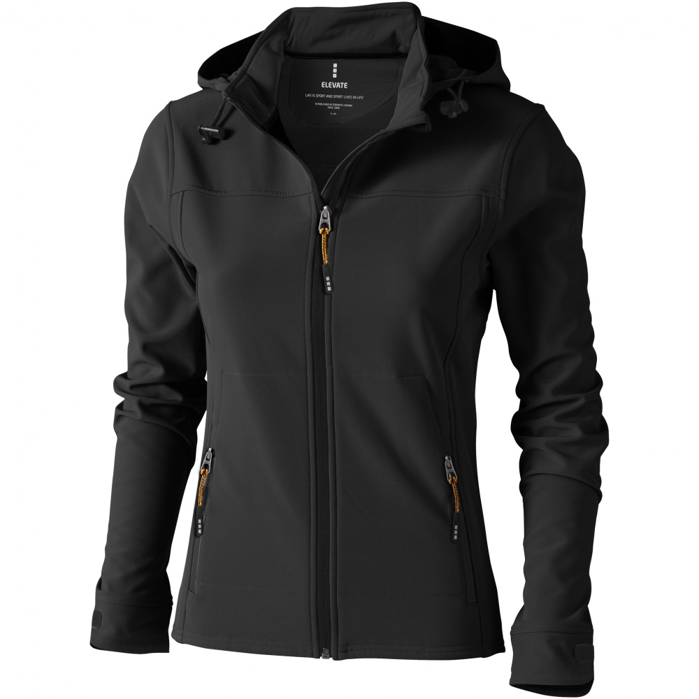 Logotrade promotional giveaway picture of: Langley softshell ladies jacket, dark grey