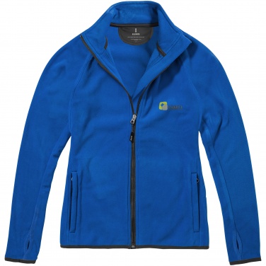 Logo trade promotional giveaways picture of: Brossard micro fleece full zip ladies jacket