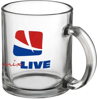 Logotrade promotional giveaway image of: Glass mug, translucent
