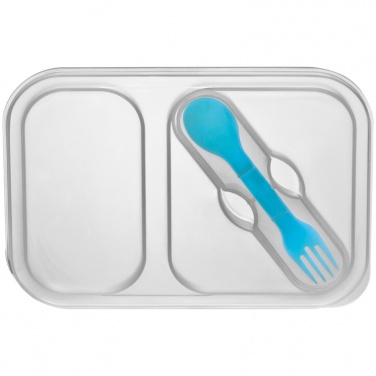 Logo trade corporate gifts image of: Lunch box, light blue