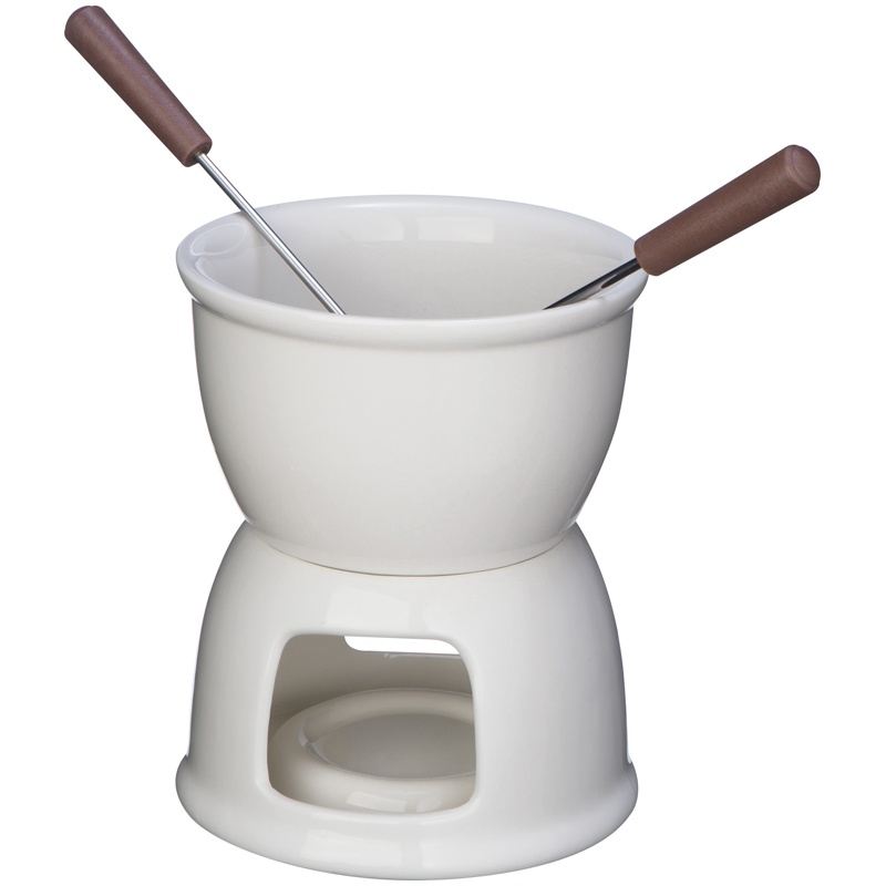Logotrade promotional merchandise photo of: Chocolate fondue set, white