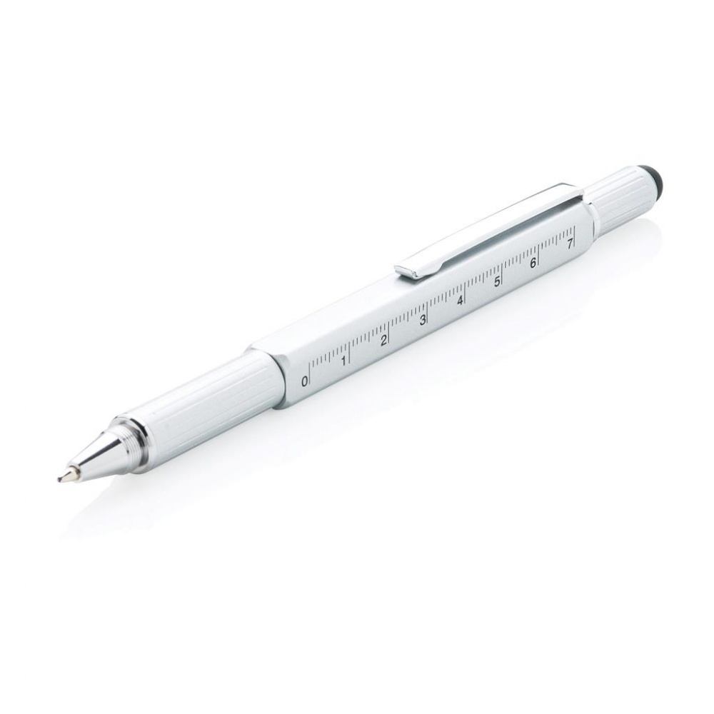 Logotrade advertising products photo of: 5-in-1 toolpen, silver