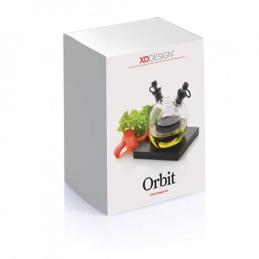 Logo trade promotional merchandise photo of: Orbit oil & vinegar set, black