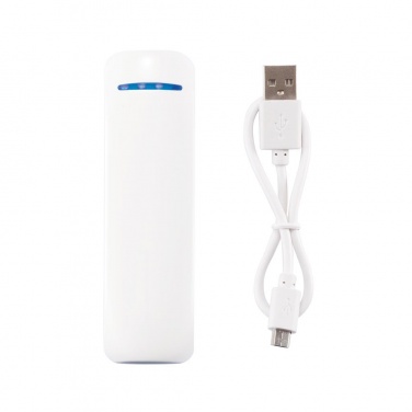 Logotrade promotional giveaway picture of: 2.600 mAh powerbank, white